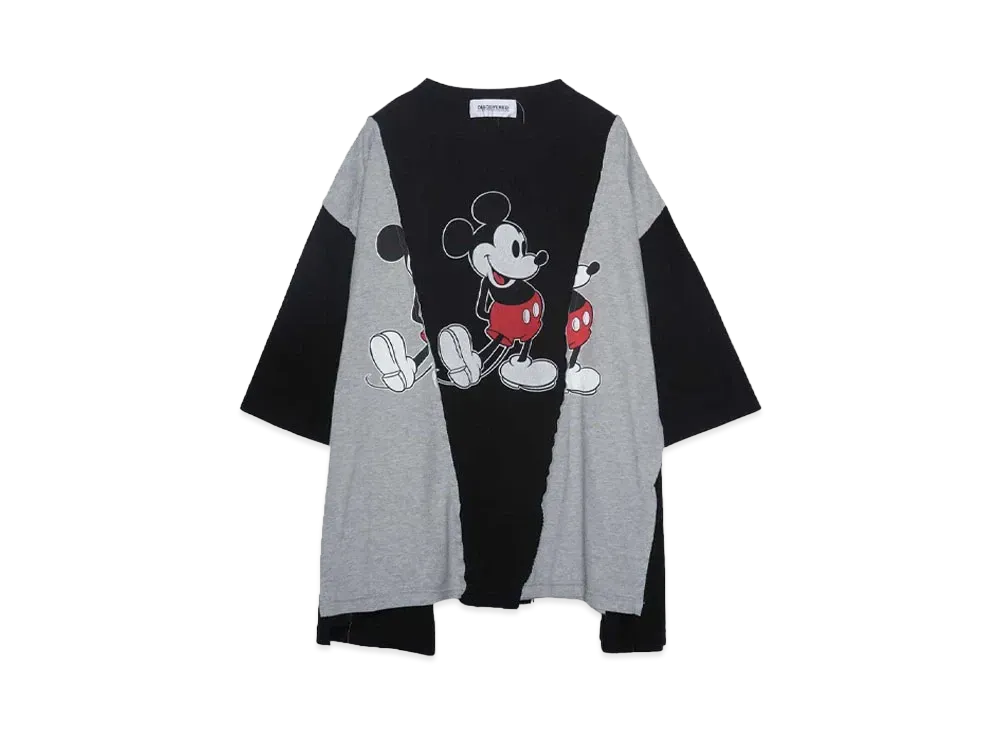 DISCOVERED < Mickey > Wide Tee Exclusive "BLACK / LIGHT GRAY"