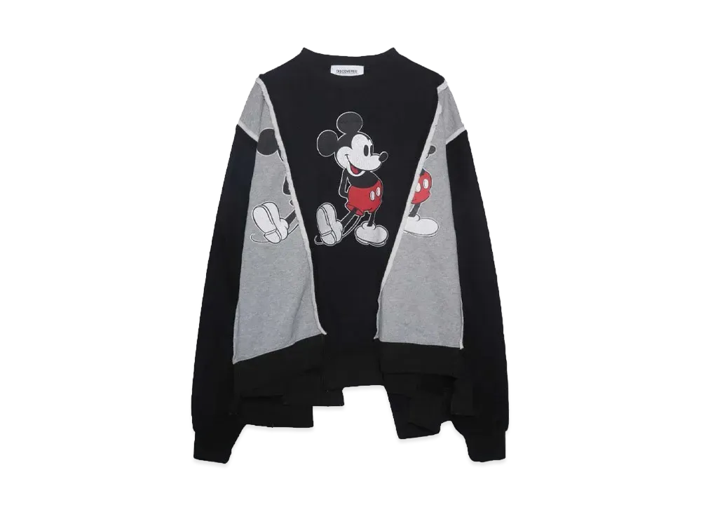 DISCOVERED < Mickey > Wide Sweat Exclusive "BLACK / LIGHT GRAY"