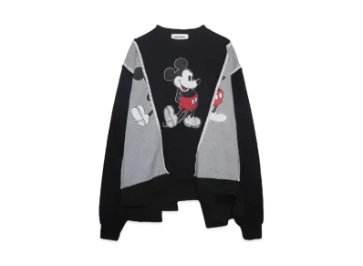 DISCOVERED < Mickey > Wide Sweat Exclusive "BLACK / LIGHT GRAY"