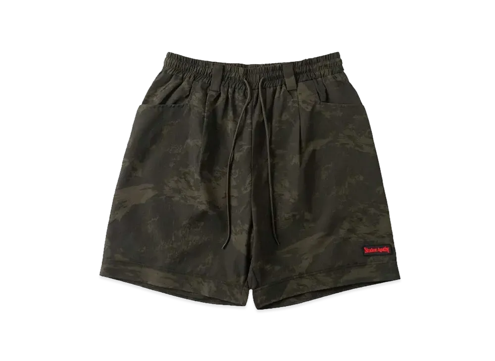 Student Apathy pattern half pants "Khaki"