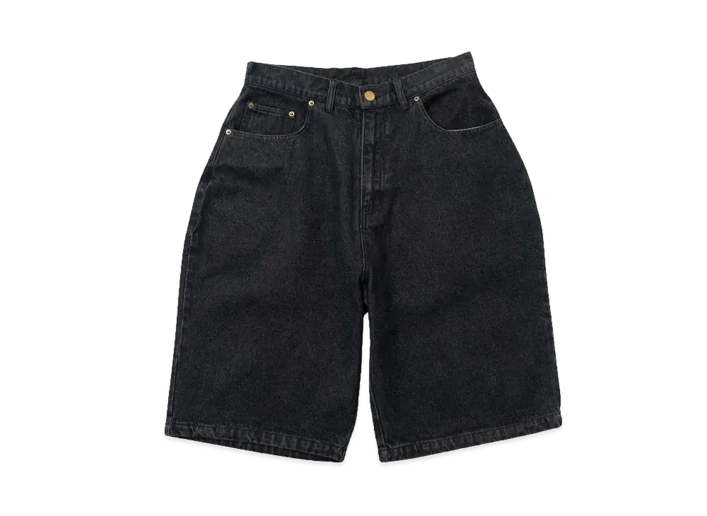 Student Apathy Denim shorts "BLACK"