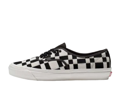 バンズ アナハイムファクトリー オーセンティック ウーブンチェック 44 DX "ブラック/ホワイト"
