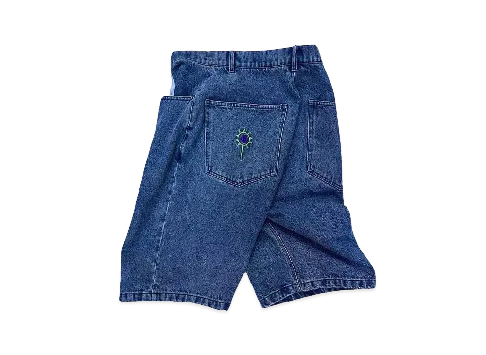 Student Apathy Denim shorts "Indigo"