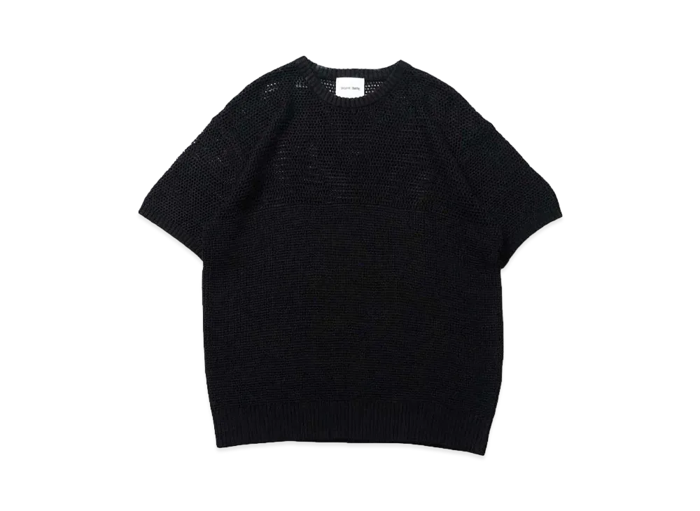 Student Apathy sheer knit "BLACK"