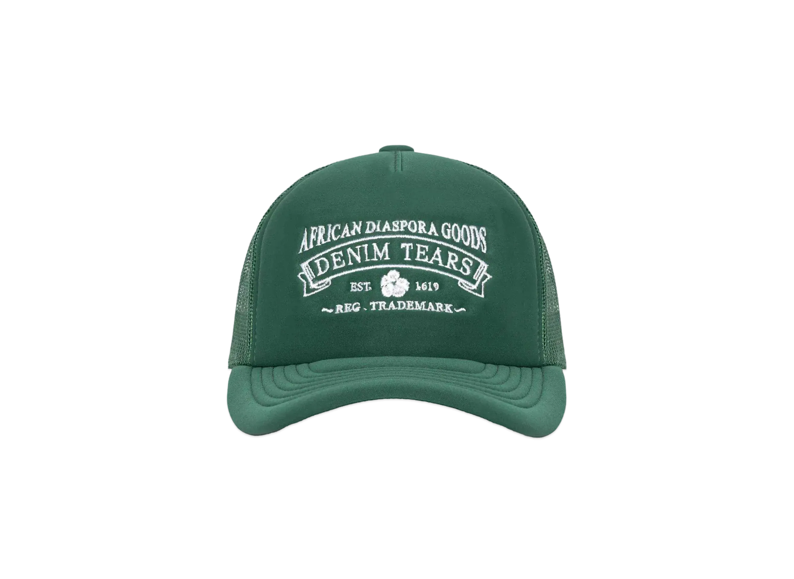 DENIM TEARS ADG Trucker Hat "Green"