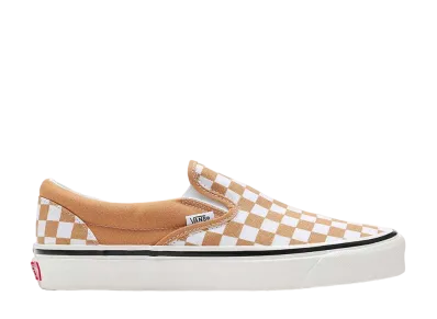 Vans Anaheim Factory Classic Slip-On 98 DX "Checkerboard Honey Yellow"