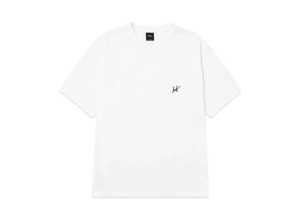 HUF OD Script Pocket Tee "White"