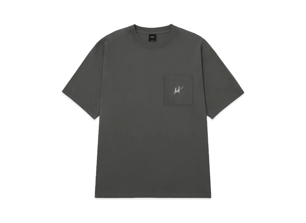HUF OD Script Pocket Tee "Black"