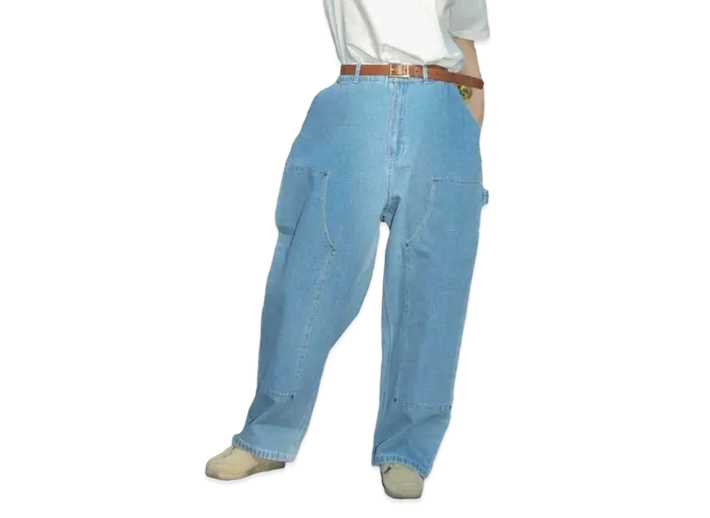 Student Apathy double knee pants "Blue"