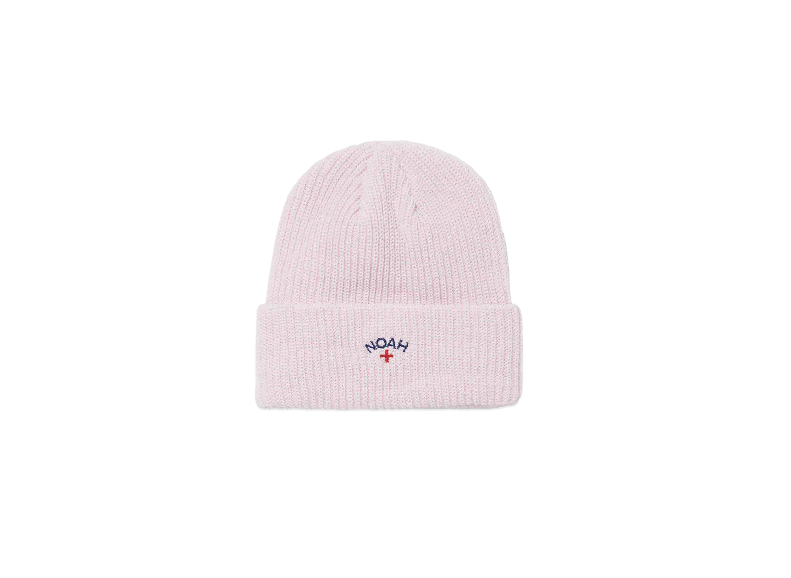 Noah Marled Core Logo Beanie "Pink/White"