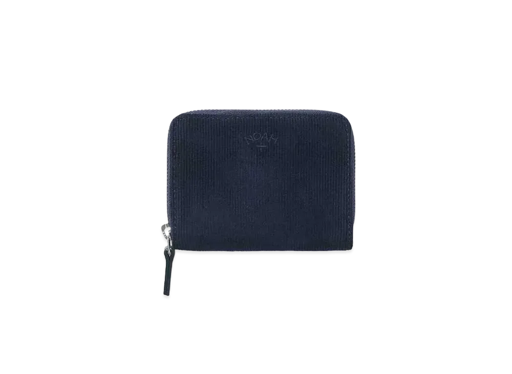 Noah Corduroy Zip Wallet "Navy"