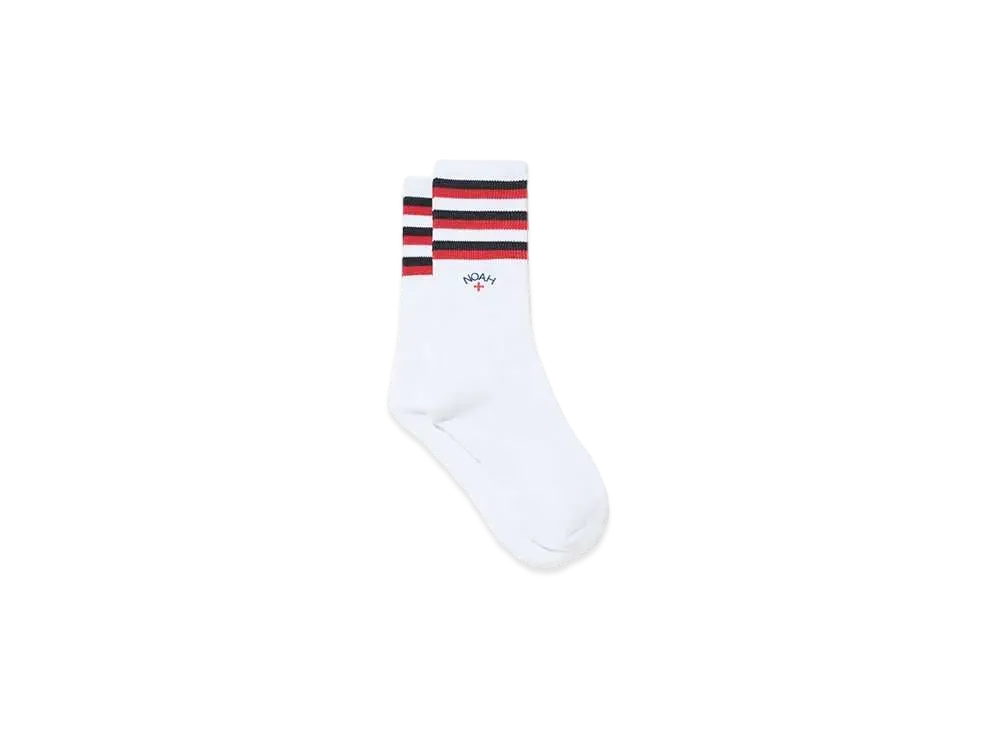 Noah Striped Sock "Black/Red"