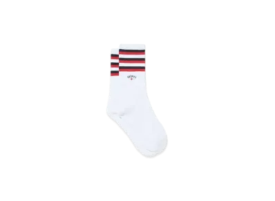 Noah Striped Sock "Black/Red"