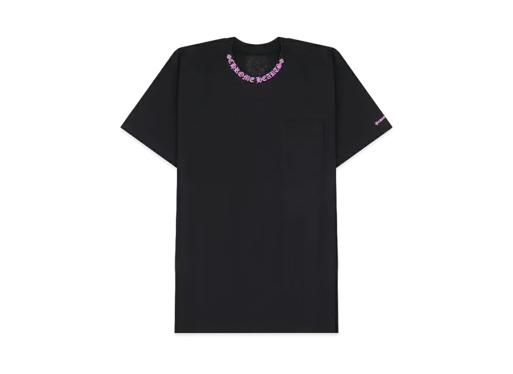 Chrome Hearts Neck Logo S/S T-Shirt "Black/Pink"