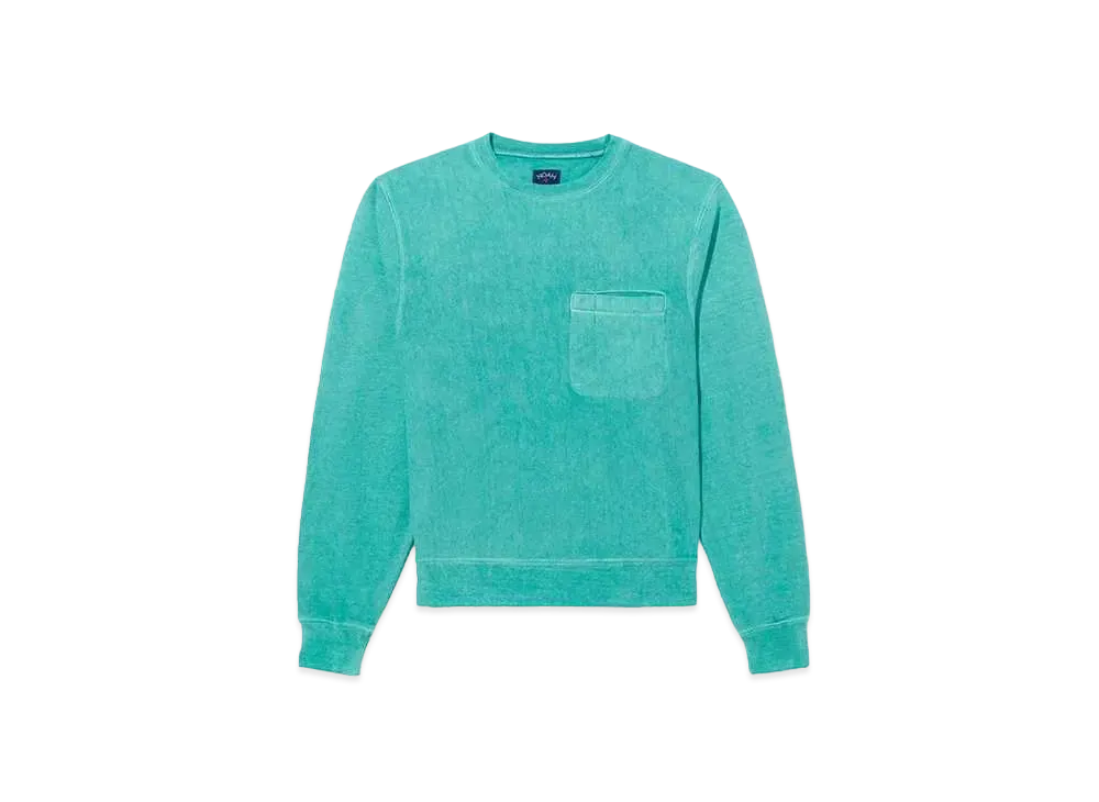Noah Chest Pocket Crewneck "Teal"