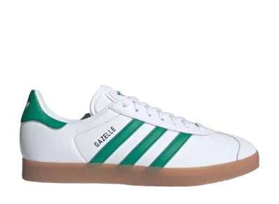adidas Gazelle "Cloud White/Bold Green/Gold Metallic"