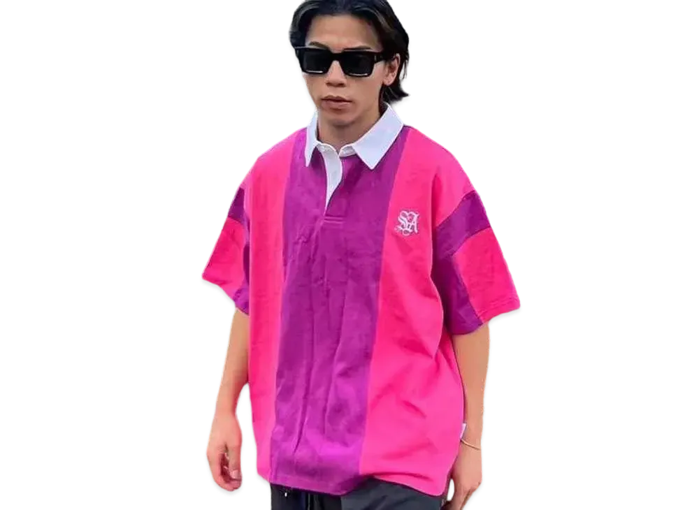 Student Apathy Stripe polo shirts "Purple"