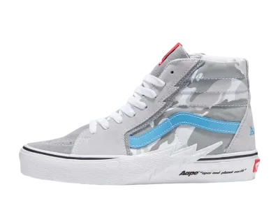 AAPE × Vans Sk8-Hi Bolt "Grey/Blue"