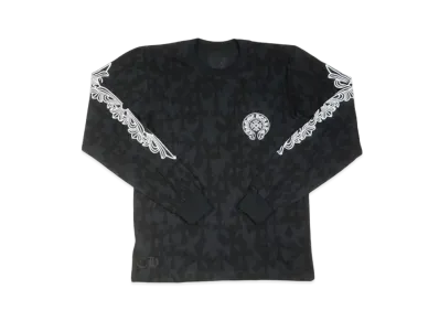 Chrome Hearts Graveyard Cemetery Cross L/S T-Shirt "Black"