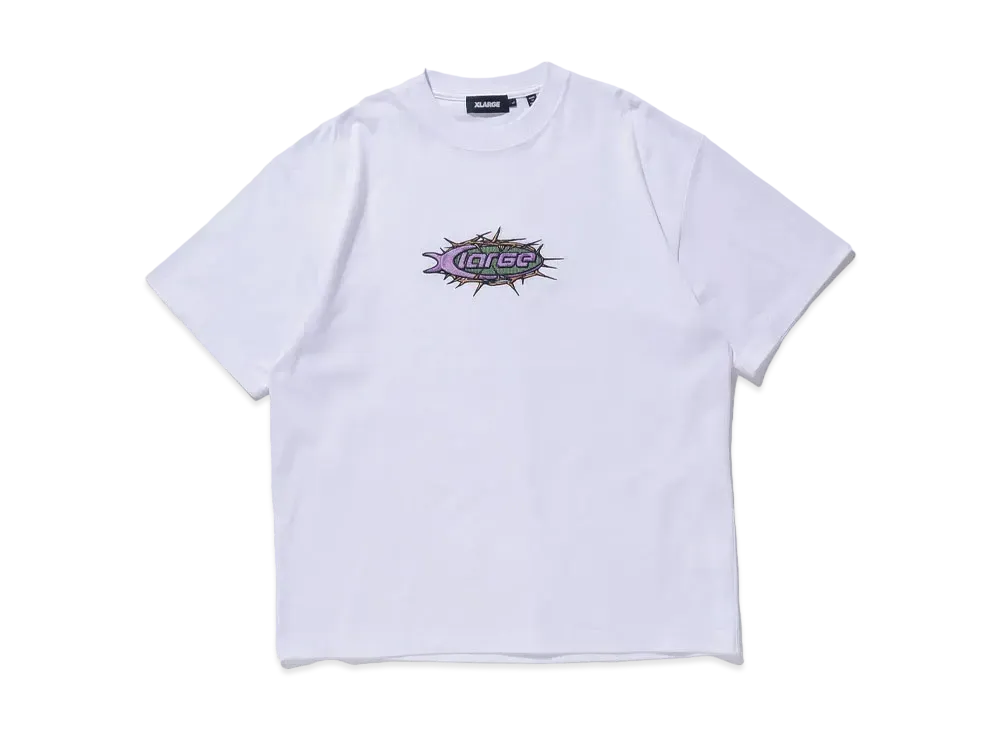 XLARGE BARBED WIRE LOGO S/S TEE "WHITE"