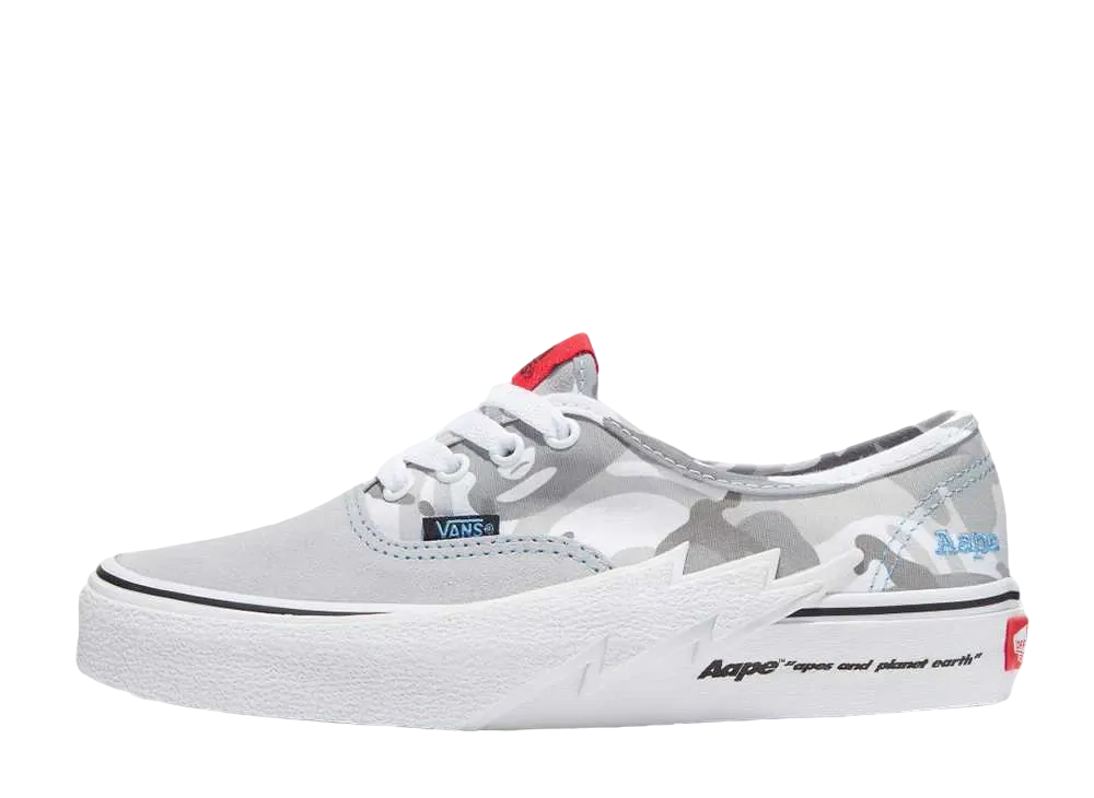 AAPE × Vans Authentic Bolt "Grey/Blue"