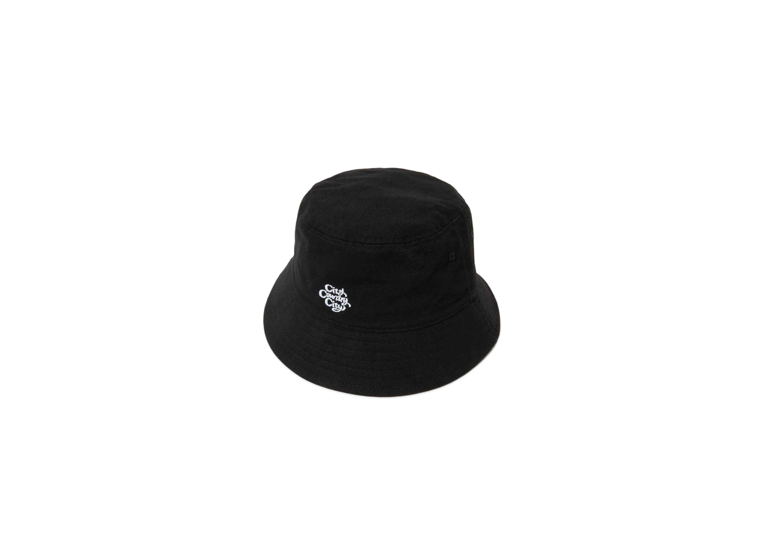CITY COUNTRY CITY Embroiderd Logo Washed Cotton Hat "BLACK"