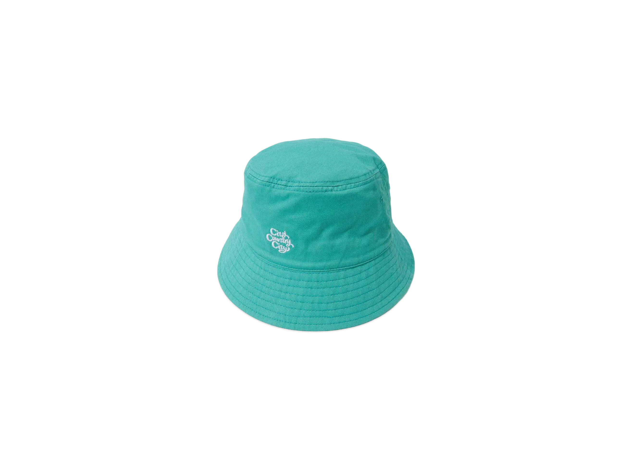 CITY COUNTRY CITY Embroiderd Logo Washed Cotton Hat "BLUE GREEN"