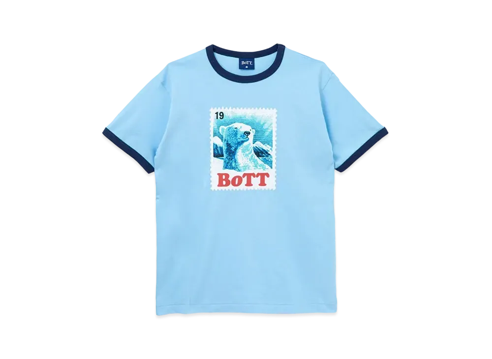 BoTT Bear Stamp Ringer Tee "Light Blue"
