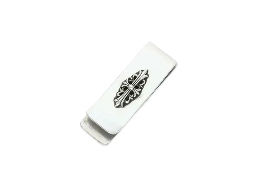 Chrome Hearts Floral Cross SM Money Clip "Silver"