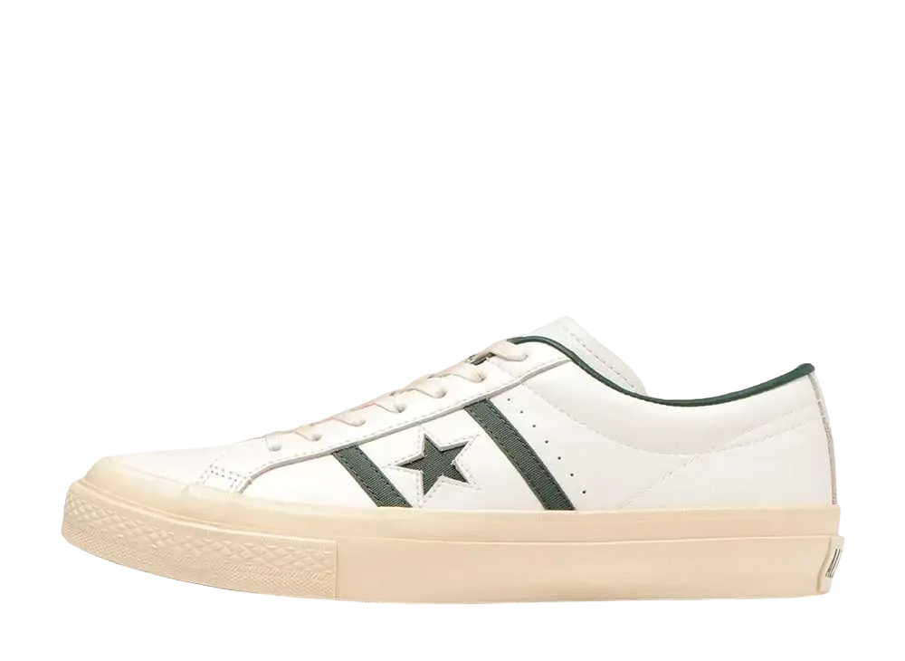 コンバース スター&バーズ US PC レザー "オフホワイト/ヴィンテージグリーン"