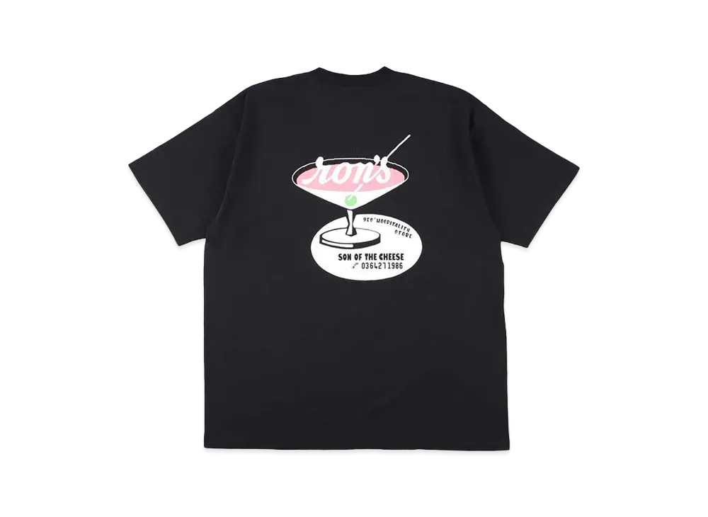 SON OF THE CHEESE Cocktail TEE "BLACK"