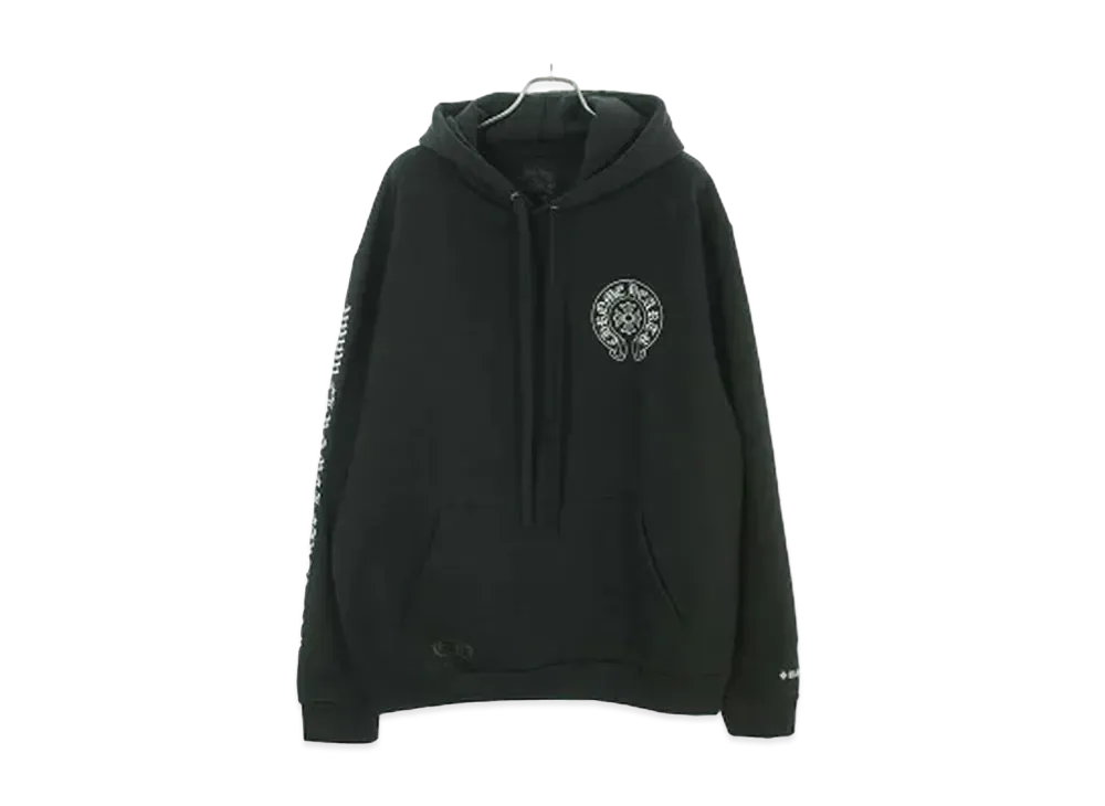 Chrome Hearts Horse Shoe Glitter Hoodie "Black/Silver"