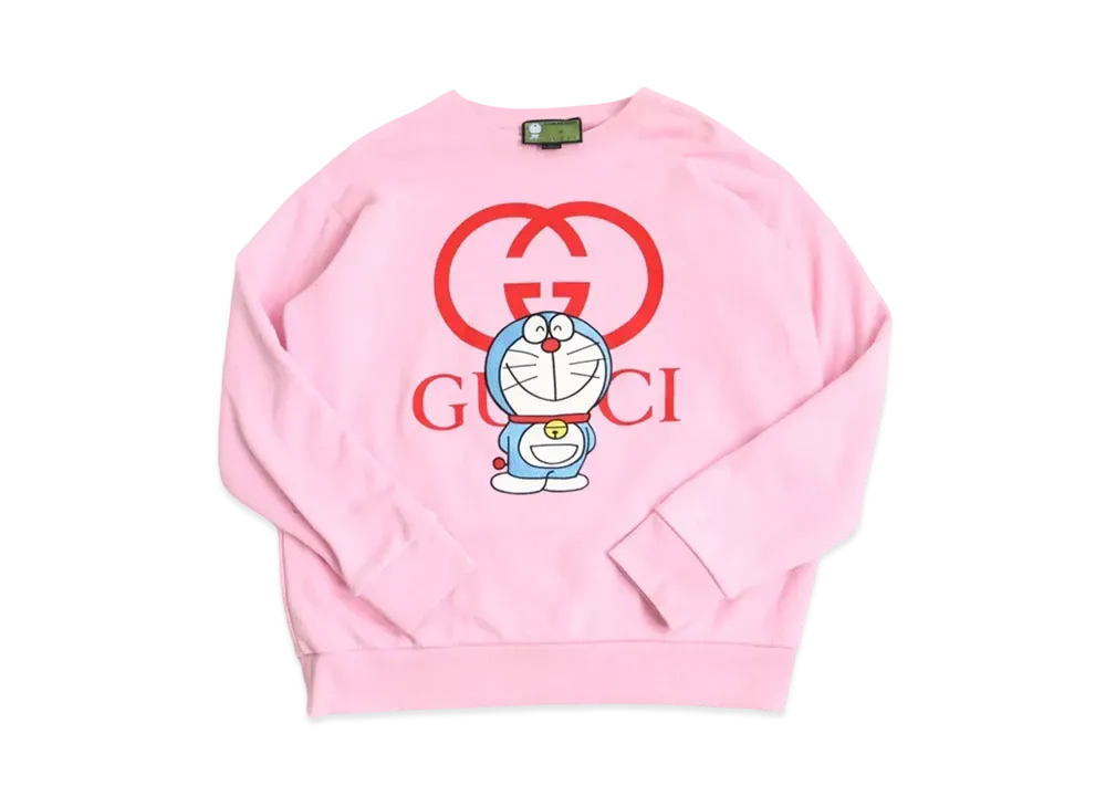 GUCCI x Doraemon Men's Crewneck Sweatshirt "Pink"