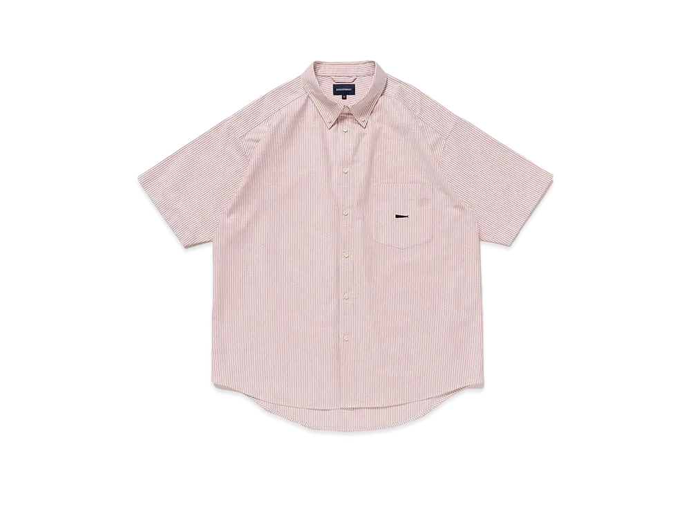 DESCENDANT Kennedy's OX Stripe SS Shirt "Red"
