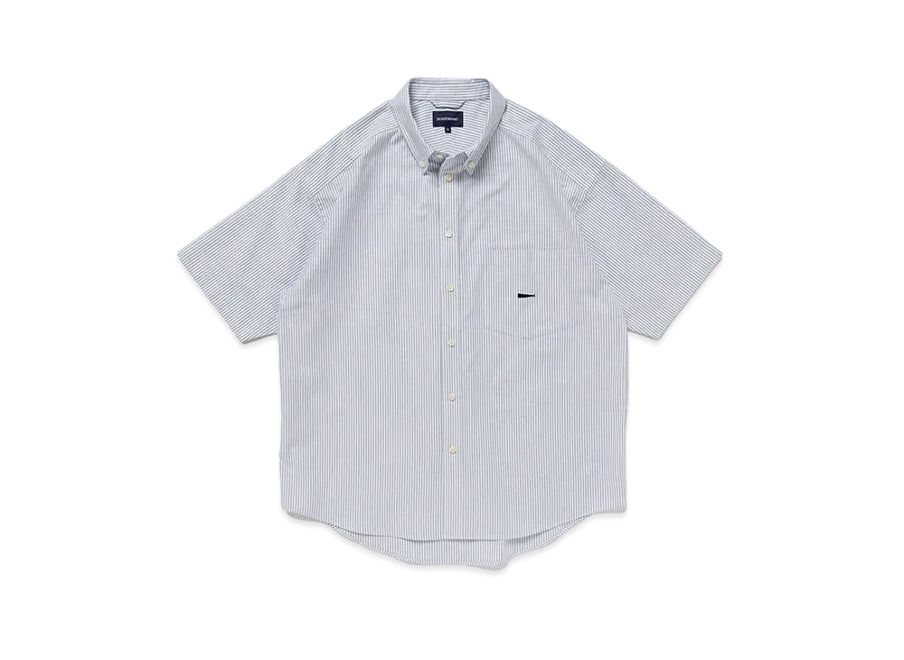 DESCENDANT Kennedy's OX Stripe SS Shirt "Blue"