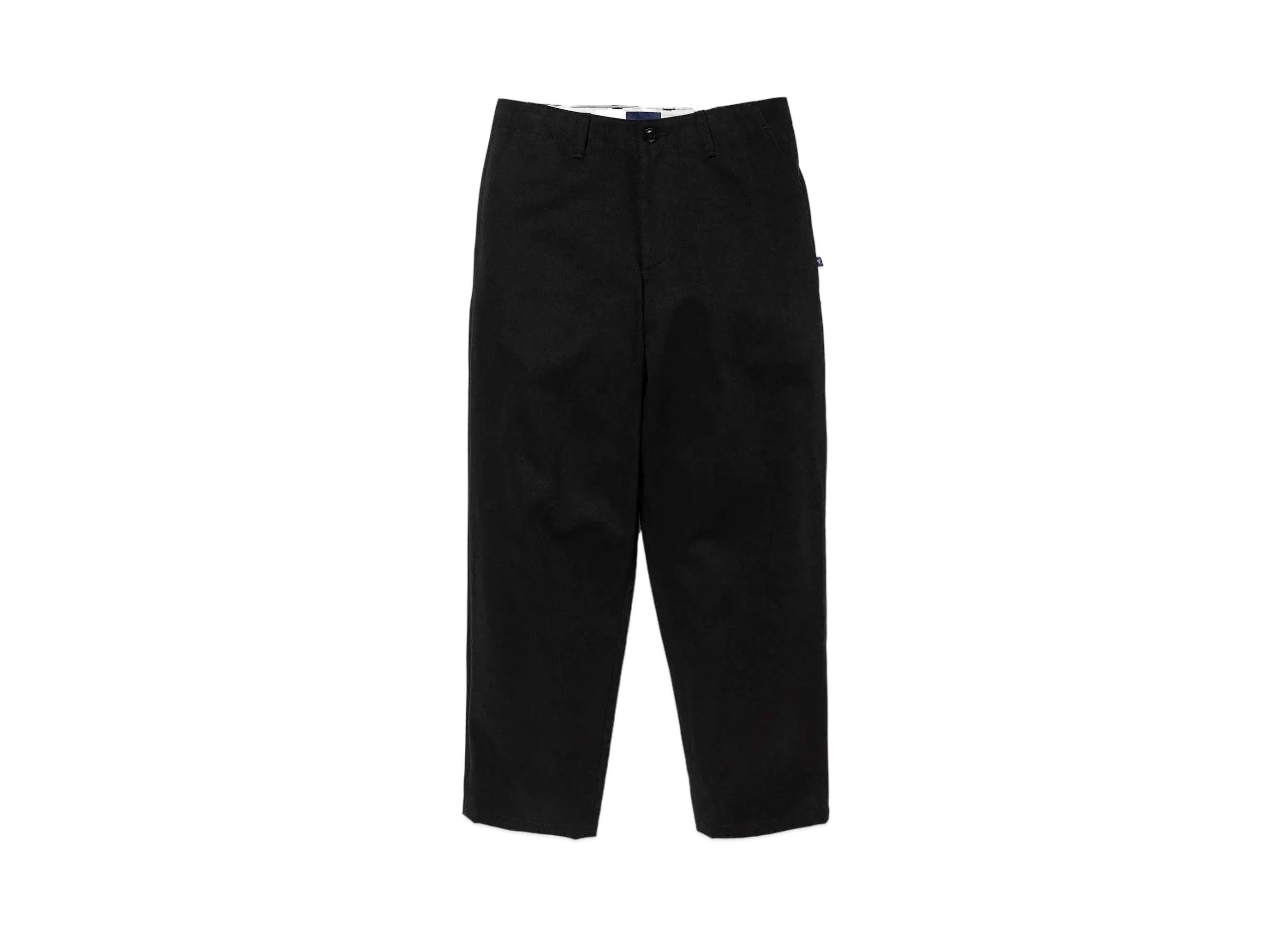 DESCENDANT DC-6 Organic Cotton Twill Trousers "Black"
