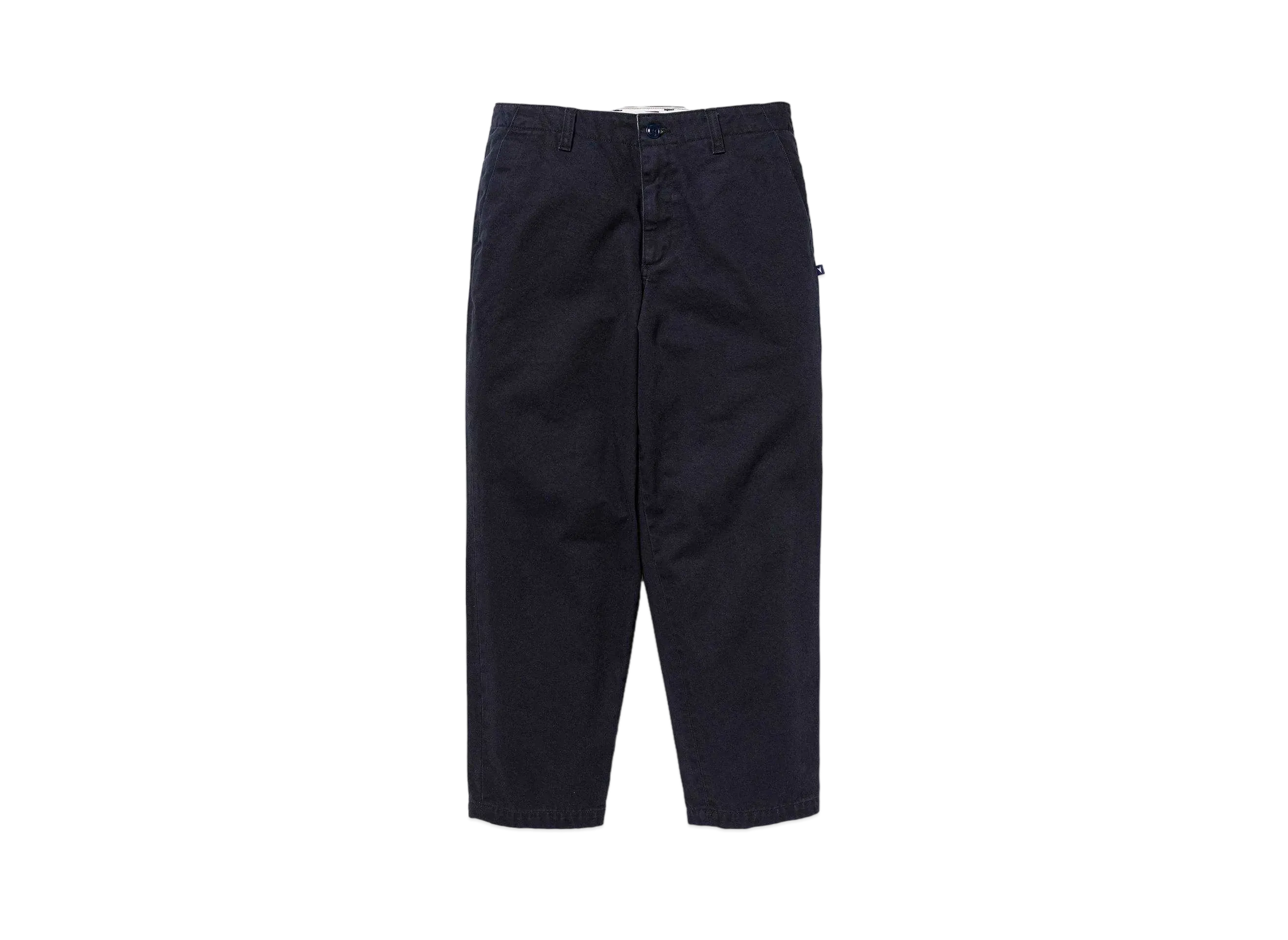 DESCENDANT DC-6 Organic Cotton Twill Trousers Fade Wash "Navy"