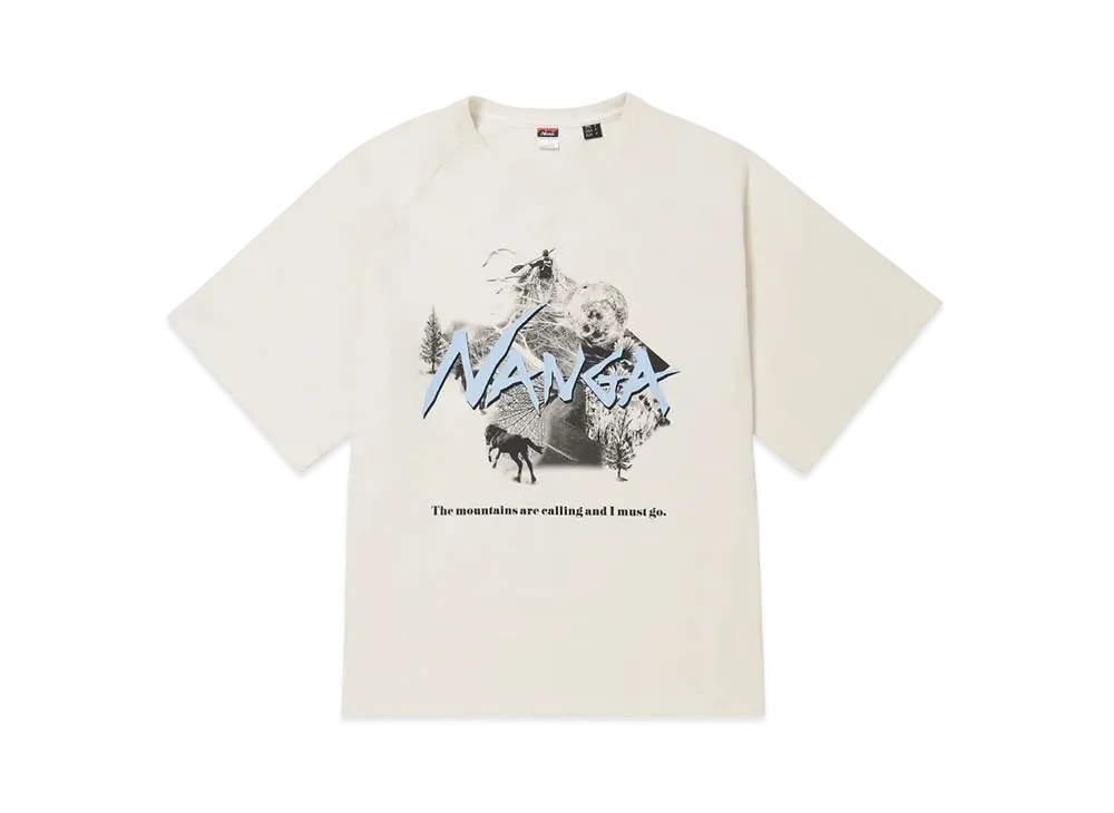 NANGA Eco Hybrid Echo Tee (Unisex) "White"