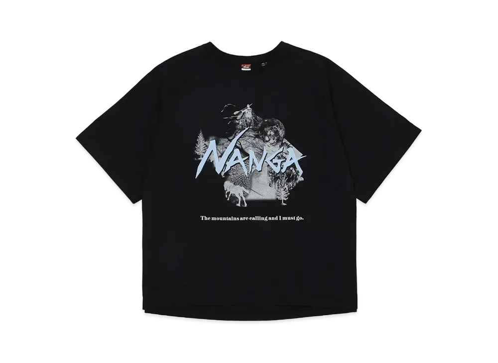 NANGA Eco Hybrid Echo Tee (Unisex) "Black"