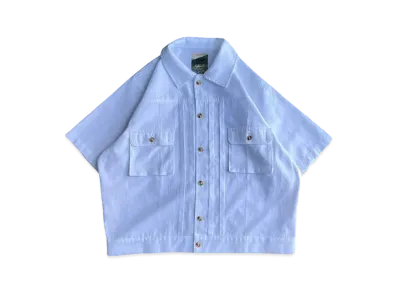 BALLSY.BROTHERS front pleated short length shirt "OFF"