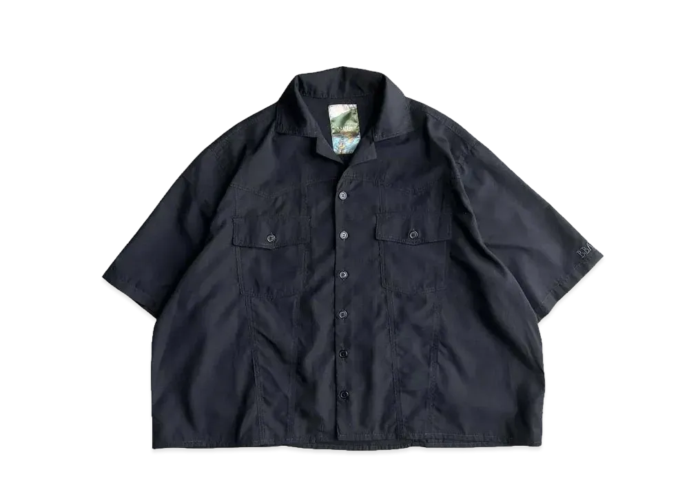 BALLSY.BROTHERS stitch loose wide shirt "BLACK"