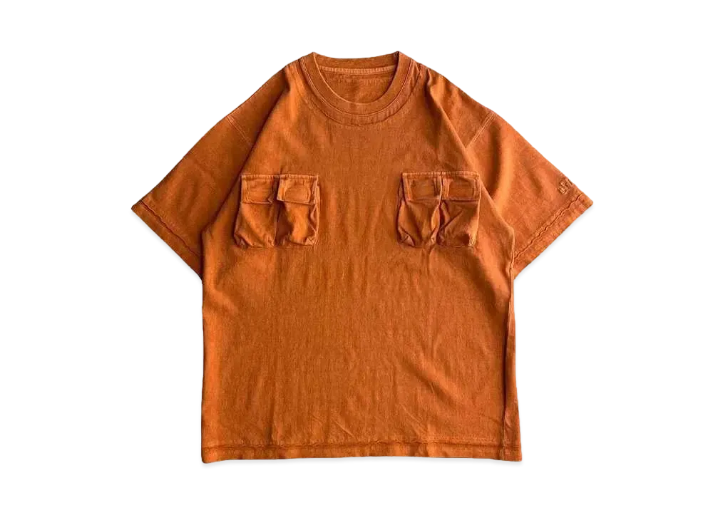 BALLSY.BROTHERS Pigmented military T-shirt "Orange"