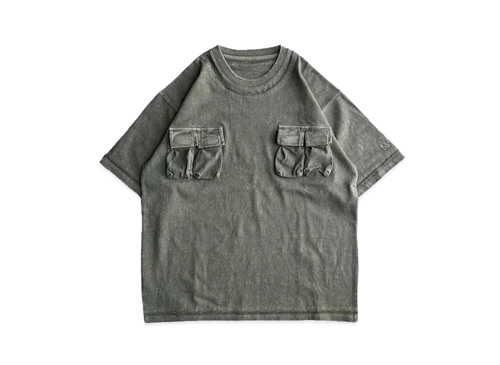 BALLSY.BROTHERS Pigmented military T-shirt "Khaki"