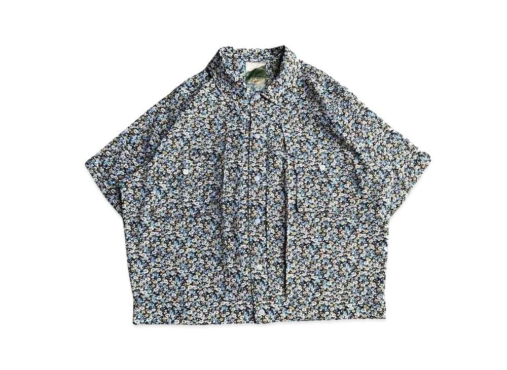 BALLSY.BROTHERS Florral&Leopard Retro Shirt "Black flower"