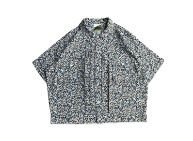 BALLSY.BROTHERS Florral&Leopard Retro Shirt "Black flower"