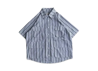 BALLSY.BROTHERS Military Summer Stripe Shirt "OFF"