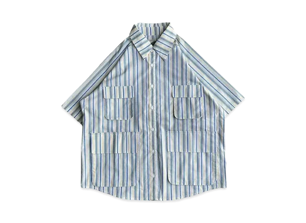 BALLSY.BROTHERS Military Summer Stripe Shirt "Yellow"