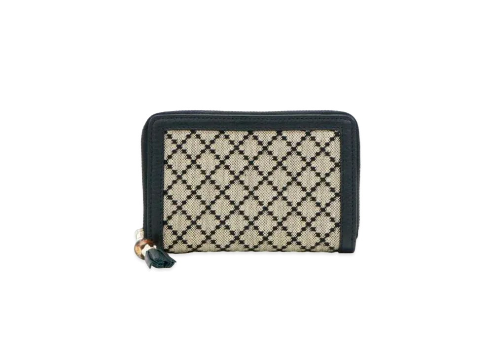 GUCCI Round Fastener Bamboo Tassel Diamante "Black"