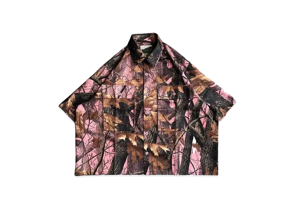 BALLSY.BROTHERS real tree wide box shirt "Pink"