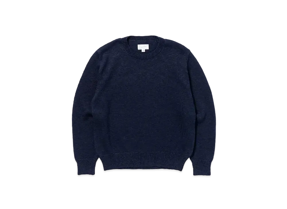 THE REAL McCOY'S Cotton Crewneck Sweater "Ink Blue"